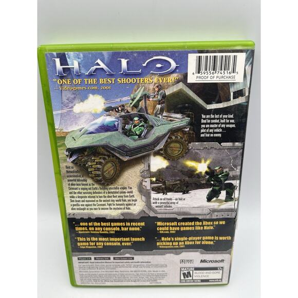 Halo: Combat Evolved (Microsoft Xbox, 2001) GOOD W/MANUAL! - Picture 4 of 8